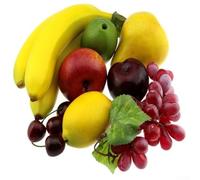 Modelos realistas de frutas y verduras basados en PE para decoración del hogar, materiales de aprendizaje preescolar, exhibiciones de ciencias escolares (B)