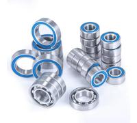 Modelos Rodamientos Rc Para Element Para Enduro Para Sendero 1/10 24 Piezas Kit Cojinetes Sellados Goma Azul Eje Para Cubo Rueda RC Reparación Modelos Coche Camión