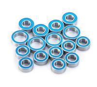 Modelos Rodamientos Rc Para Tamiya Para TT-02 1/10 16 Piezas Kit Cojinetes Sellados Para Cubo Rueda Metal Modelo Coche RC Actualización Accesorios Reparación Ensamblaje