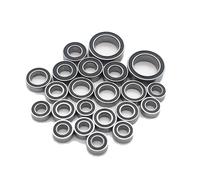 Modelos Rodamientos Rc Para Traxxas Para TRX-4M 1/18 Kit Completo 22 Rodamientos Bolas Acero Cromado Preengrasados Sellado Goma Negra Mejora Coche RC Crawler