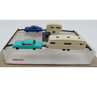 Modelos Wiking Escala N 1/160 Chevrolet Malibu + Opel Rekord + Caravanas #092207