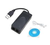 Módem de datos de fax externo USB a 56K, módem de fax de doble puerto, módem externo para Windows Win7/Win8/Win 10