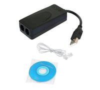 Módem de datos de fax USB 56K con puertos RJ11 duales, módem de datos USB, módem de marcación para Win7/8/10