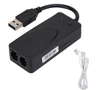 Módem de Fax para Módem de Doble Puerto USB 2.0 de 56 K, Plug and Play, V.92/V.90/V.42, Identificador de Llamadas, para Módem de Acceso Telefónico Normal USB 98/XP/Vista/10,