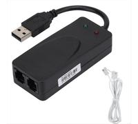 Módem fax 920L de doble puerto USB 2.0 de 56 K, controlador de módem externo para Windows 7, 8 y 10 XP. Puerto de módem USB.