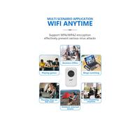 Módem Router LTE 4G 5G 300Mbps Hotspot Router Portátil de Viaje con Cifrado WPA/WPA2 para Exteriores, Viajes, Negocios, RV, Coche, Hogar