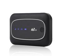 Módem WiFi móvil 4G LTE Mini enrutador móvil inalámbrico Enrutador WiFi portátil de Bolsillo Hotspot para Interiores/Exteriores, módem de Viaje enrutador WiFi Gaming(Negro)