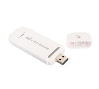 Módem WiFi USB 4G LTE, Dongle 4G Desbloqueado de 150Mbps con Ranura para Tarjeta SIM, Punto de Acceso WiFi de Viaje Compatible con B1/3/5/7/8/20/40 (White)
