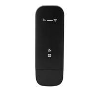 Módem WiFi USB 4G LTE, Dongle 4G Desbloqueado, Enrutador 4G Portátil con Ranura para Tarjeta SIM, Punto de Acceso WiFi de Viaje Compatible con B1/3/7/8/20/38/40/41 (Black)