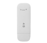 Módem WiFi USB 4G LTE, Dongle 4G Desbloqueado, Enrutador 4G Portátil con Ranura para Tarjeta SIM, Punto de Acceso WiFi de Viaje Compatible con B1/3/7/8/20/38/40/41 (White)