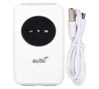 Módem WiFi USB 4G LTE Enrutador inalámbrico portátil de Alta Velocidad de 150 Mbps Desbloqueado con batería de 3200 mAh Ranura para Tarjeta SIM para Viajes de Negocios Blanco