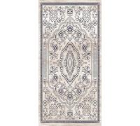 Modema Alfombra Salón - Alfombra Lavable en Lavadora Tapetes para Salón, Comedor, Dormitorio, Pasillo, Alfombra Antideslizante Beige Azul Persa