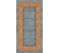 Modema Alfombra Salón - Alfombra Lavable en Lavadora Tapetes para Salón, Comedor, Dormitorio, Pasillo, Alfombra Antideslizante Beige Azul Persa