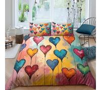 Modern Abstract Art Funda Edredon Microfibra 3 Piezas Compuesto Impresión 3D Cierre de Abstract Arte Funda de Edredón Funda de Almohada a Juego Transpirable for Adultos King（220x240cm）