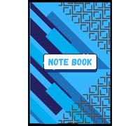 Modern Abstract Blue Notebook: Geometric Pattern Journal for Creative Ideas and Daily Planning