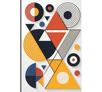 Modern Abstract Geometric Notebook - Colorful Patterned Design on White Background | 6"x9" Lined Journal for School, Office, or Creative Writing: ... for Students, Professionals, and Creative