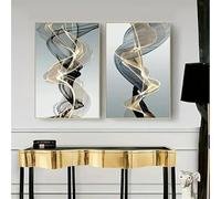 Modern Abstract Ribbon Canvas Posters Nordic Wall Art Canvas Print Painting for Living Room Modern Home Wall Decor(80x120cm/2Pcs Frameless)