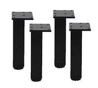 Modern Aluminum Alloy Cabinet Legs,Metal Furniture Adjustable Height Coffee Table Legs,Heavy Duty Sofa Legs,with Screws & Protector Feet,for Wardrobe,Drawers, 8cm/3.1in,Black
