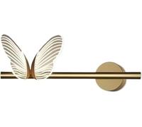 Modern Aluminum Iron Body Wall Lamp Shape Acrylic Lampshade Wall Light Indoor Decorative Soft Glow Wall Sconce for Living Room Bedroom Hallway Corridor(Light Left)/Light Left