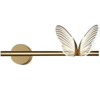 Modern Aluminum Iron Body Wall Lamp Shape Acrylic Lampshade Wall Light Indoor Decorative Soft Glow Wall Sconce for Living Room Bedroom Hallway Corridor(Light Left)/Light Right