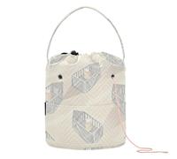 Modern Baby Sea- Papel pintado sin cunas con cunas, bolsa de almacenamiento de ganchillo con agujeros, bolsa de ganchillo para tejer kit de viaje de ganchillo