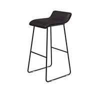 Modern Bar Stool65cm Altura ajustable silla de contador con base de metal y asiento de cuero sintético con estilo bajo para comedor cocina o muebles de bar para el hogar.