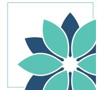 Modern Blue Flower Dotted Notebook - 8.5 x 8.5 in Square, 100 Pages: Perfect for bullet journaling, habit tracking, planners, creative layouts, and goal setting.