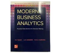 Modern Business Analytics ISE