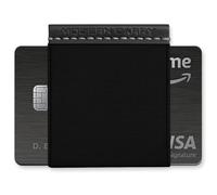 Modern Carry Cartera minimalista delgada para hombres y mujeres, tarjetero horizontal con elástico de acceso rápido, billetera de bolsillo frontal, alternativa al clip de dinero, capacidad para 2-12
