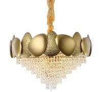 Modern Chandeliers Crystal Pendant Lighting Luxury Chandeliers Raindrop Hanging Ceiling Lamp,estilo minimalista