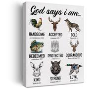 Modern Christian Canvas Art, Bible Verse Poster Be Still and Know Typography Design, Gift for Women Men, Waterproof UV-Resistant,(Framed,12x18inch(30x45cm))