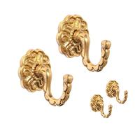 Modern & Classic Designs - Ganchos rosetones de latón para cortinas, 2 unidades