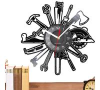 Modern Clock For Wall - 34x34cmQuality Silent & Non Ticking Quartz Sweep Round Wall Clock 12 Inches Grey Modern Decorative Clockz For Kitchen Home Living Room Bedroom School, Battery Operated Digital