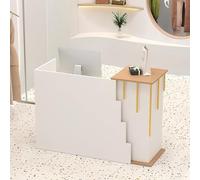 Modern Company - Escritorio de recepción con cajones con cerradura y mostrador de ventas