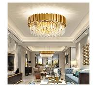 Modern Crystal LED Ceiling Chandeliers Lighting Gold Luxury Hanging Light Fixture for Living Room Hotel Hall Decor Hanging Lamp Modern LED Chandelier (40cmceiling Warmlight)