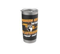 Modern Day Heroes Loves Head Electricista Reparación Electrónica Vaso térmico de acero inoxidable de doble pared