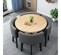 Modern de recepción de la oficina Mesa y silla de la sala de sillas Spare Saving Small Meeting Room Table para sala de estar Balcón Balcón Café Opción de color negro Opción de color negro Octopus
