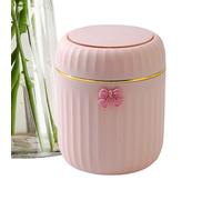 Modern Desktop Rubbish Bin - Push Button Miembro, Portable Countertop Caddy, pequeño organizador de la cesta de desperdicio, Chic Litter Pail | Decorative Debris Solution for Cafe Living Room Table