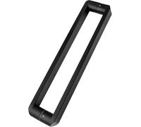 Modern Entry Door Handle Black Square Entry 12/18/33/48inch Long, Modern Steel Push Pull Door Handle - for Barn Door/Shower Sliding Glass, Include Fittings(124cm/48.8in)
