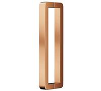 Modern Entry Door Handle Commercial Heavy Duty Sliding Glass Barn Door Handle, Modern Stainless Steel Entry Interior Exterior Door Pull Push Handle, Two Sided Mounted(Rose Gold,42.5cm/16.7in)