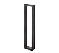 Modern Entry Door Handle Double Sided Barn Door Handles- 12/16/20/24/28/32/36/40/48/60inch Long, Stainless Steel Rectangular Shape Push Pull Door Handle for Glass Door/Wooden Doors (Color : Black,