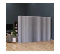 Modern Folding Room Divider - Retractable Paper Screen Partition For Home Office, Clothing Store&Live Streaming Background, Grey 3X1.2M - Stylish Privacy Solution,Grey-5X,Grey-5X1.2M/16.4X3.93 Ft