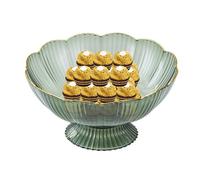 Modern Fruit Bowl | Clear Multi-Purpose Storage Plate With Drainage, Elegant Fruits And Snack Organizer, Functional Serving Dish For Home, Kitchen, Countertop, Tabletop, Stylish Display Accessory For