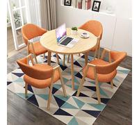 Modern ge - Juego de mesa auxiliar para conferencias de negocios y recepción, elegante juego de mesa y silla de oficina para salón, sala de estar y cocina, diseño versátil