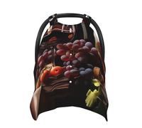 Modern Grapes Wine - Funda suave para asiento de coche de bebé, funda de lactancia para bebé, funda para cochecito de bebé para niñas y niños