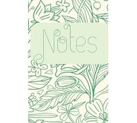 Modern Green Floral Notebook by Jot Club - 200 Premium Blank Pages, Aesthetic Flower Design, Elegant Journal for Writing, Notes, Ideas & Gifting - Minimalist Stationery for Women & Teens