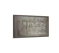Modern Japanese Canvas Print - 3D Minimalist Wabi-Sabi Wall Art 48x24inch 120x60cm (Horizontal) / Espresso / 1.25inch 3.175cm