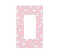 Modern Knight Horse - Cubiertas para placa de pared, 1 banda, sin tornillos, tamaño estándar de 4.6 x 2.8 pulgadas, cubierta decorativa para interruptor de luz, cubierta de toma de corriente
