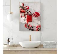 Modern Landscape Mediterranean Greece Italian Begonia Olive Tree Landscape Poster Canvas Paintings Wall Art Home Decor(40x60cm/Frameless)