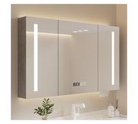 Modern LED Bathroom Wall Mirror Cabinet with Storage And Dimmable Anti Fog Light Wall Mounted Medicine Cabinet for Bathroom nization 42.5 x 27.6 inch